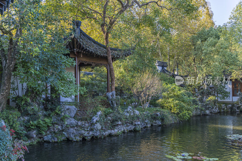 杭州西湖郭庄清代私家园林建筑