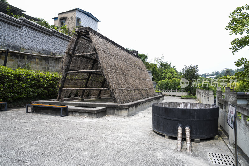 四川自贡燊海井枝条架浓卤塔晒卤台