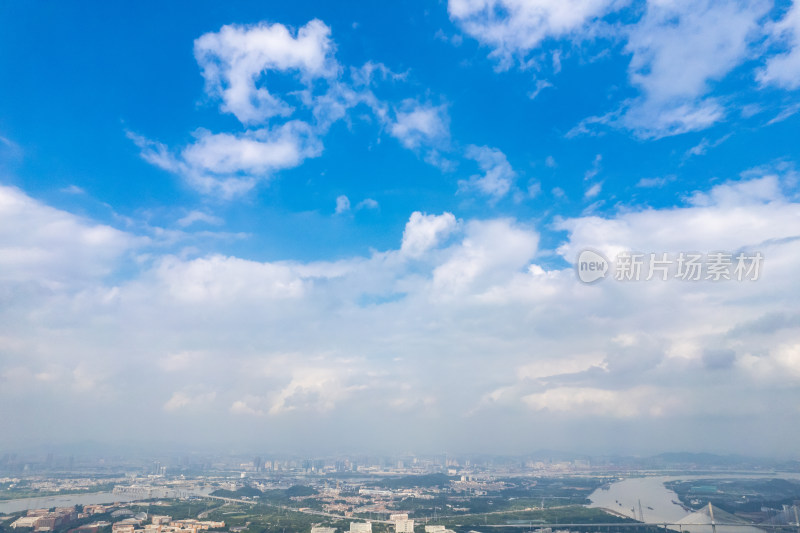 广州城市建设大学城航拍摄图