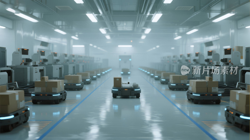工业4.0智慧物流的仓储机器人背景