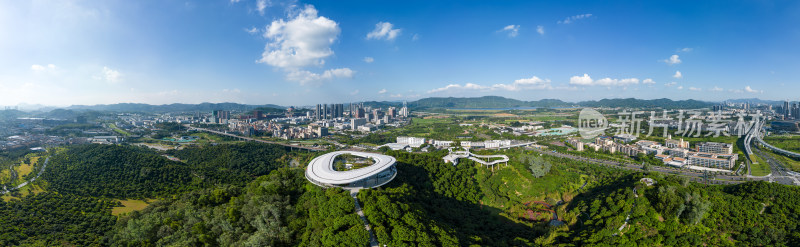 深圳市光明区城市风光航拍全景图