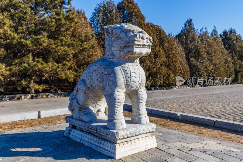 河北唐山市遵化清东陵石像生麒麟