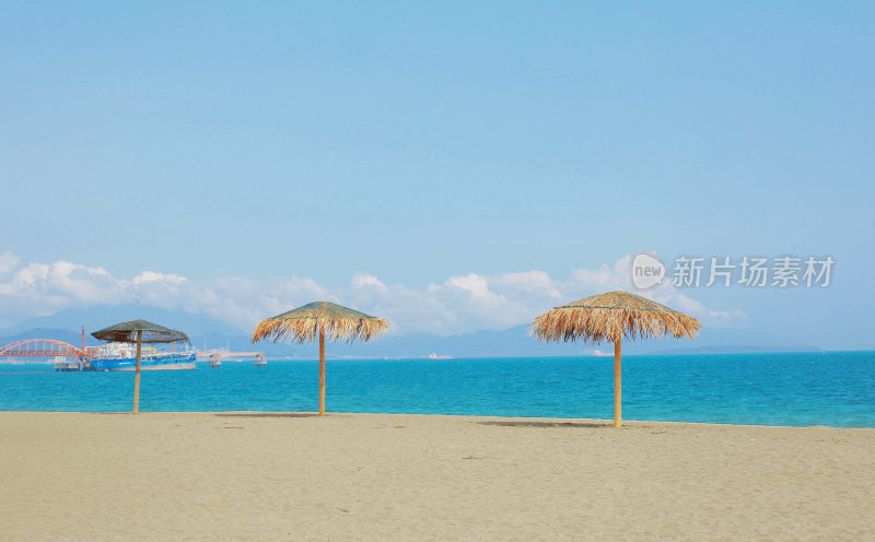 海滩沙滩海岸线