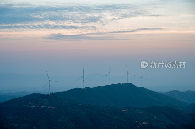 湖南蓬源仙风车山风光