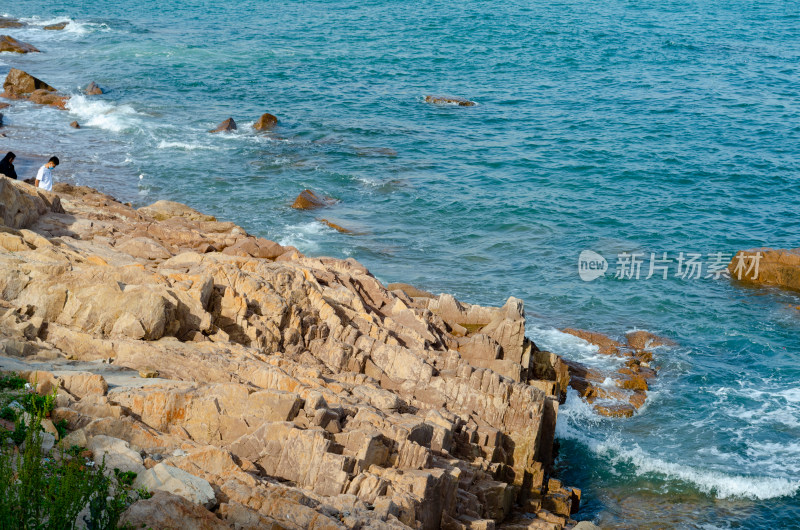 青岛燕儿岛海岸风光