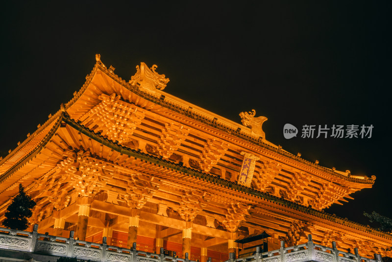 广西柳州文庙大成殿夜景