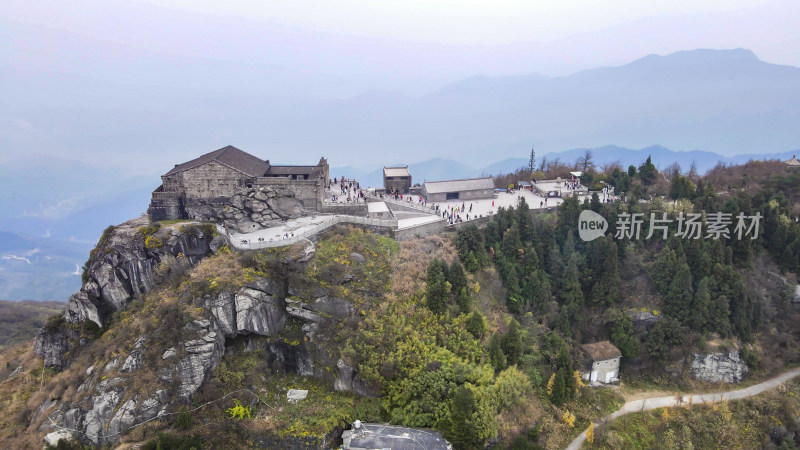 湖南南岳衡山5A景区航拍图