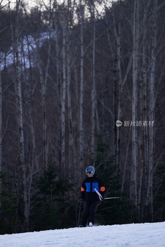 冬季户外滑雪