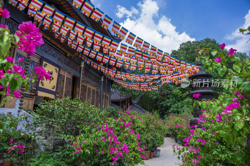 杭州飞来峰景区上天竺法喜禅寺古建筑