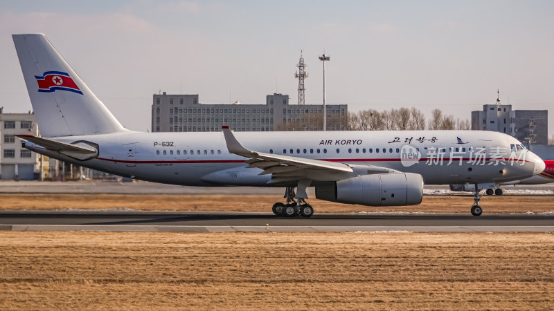 朝鲜高丽航空飞机停在机场