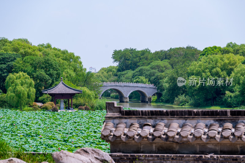 江苏扬州市唐城遗址建筑风景