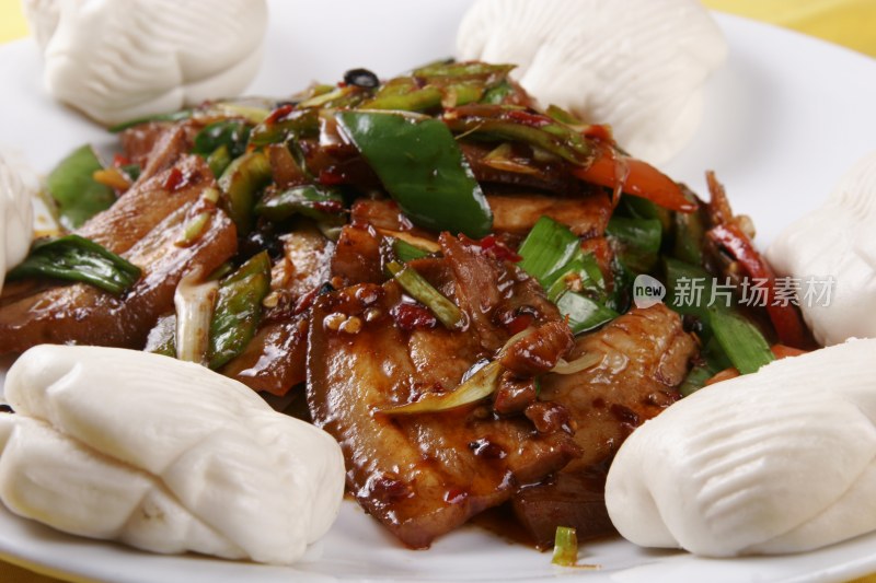 小炒肉夹饼