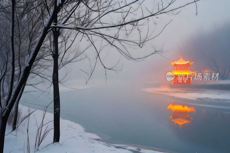 冬天背景大寒雪景壁纸