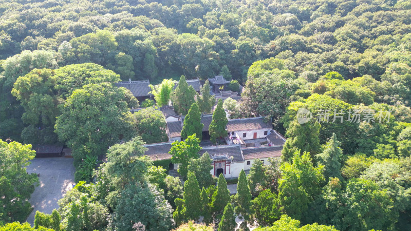 航拍湖北襄阳古隆中景区