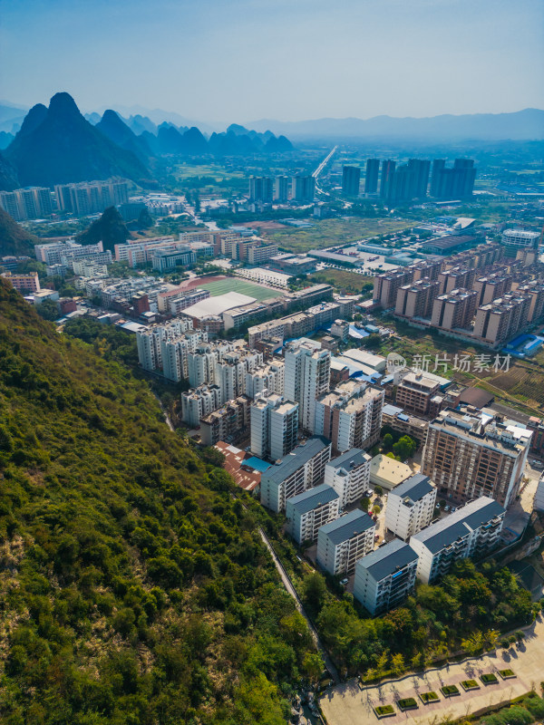 广西贺州城市建筑风光