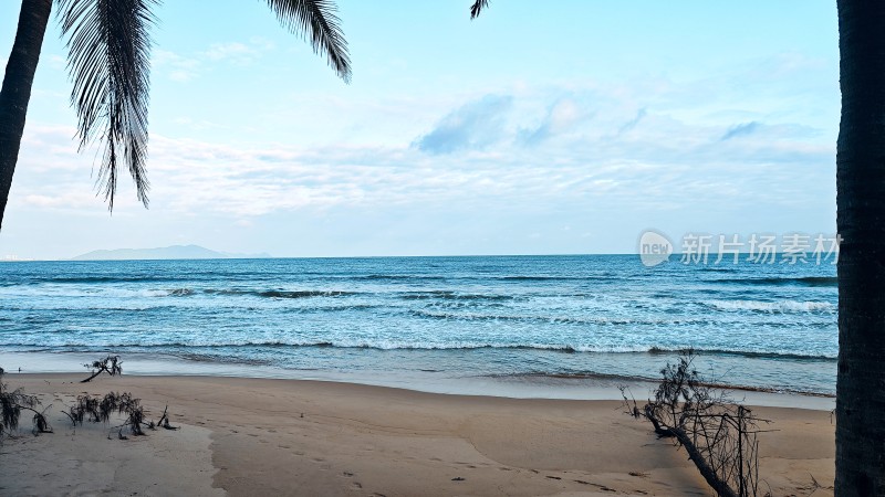 海滩边的自然风景