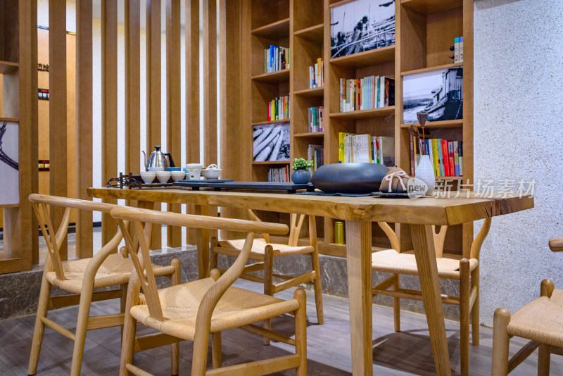 现代新中式茶室书房室内创意装修装饰空间