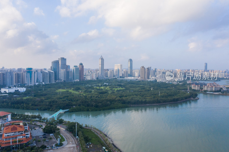 海口航拍城市风光