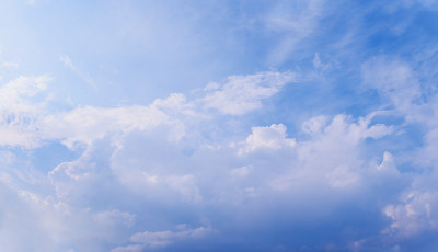 天空蓝天流动的白云时间流逝