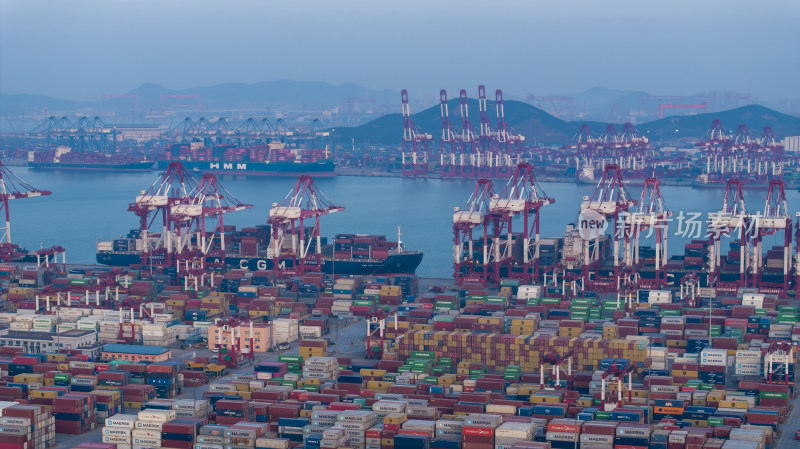 山东港口青岛港航拍