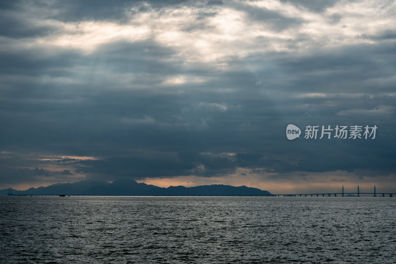 珠海情侣路日出海景