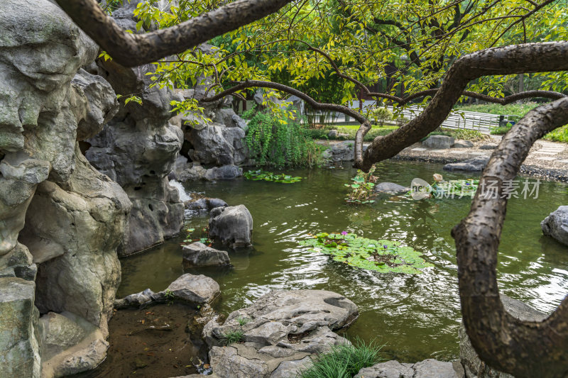 杭州萧山江寺公园古园林