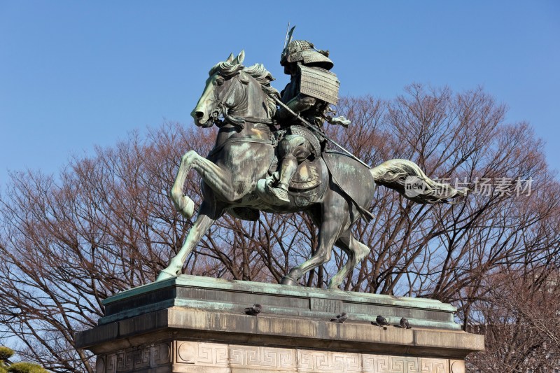 日本武士雕像
