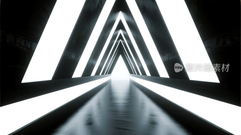 几何光效隧道通道