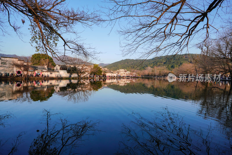 安徽省黄山市著名景区宏村古村落