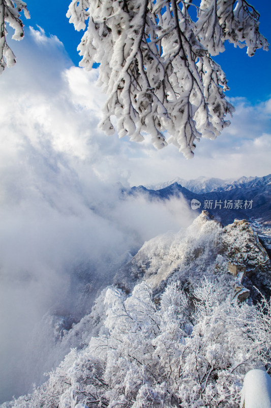 箭扣长城雪景