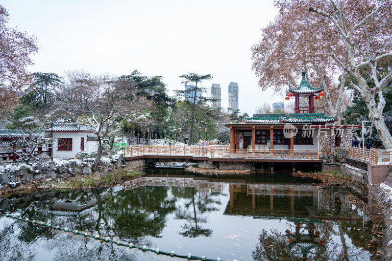 武汉中山公园雪景