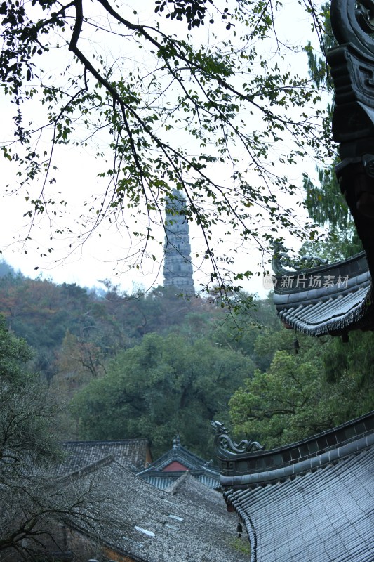 天台山千年古刹国清寺风景