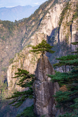 安徽黄山风景区自然风光