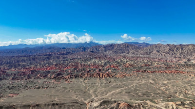 大西北隔壁山川张掖七彩丹霞航拍图