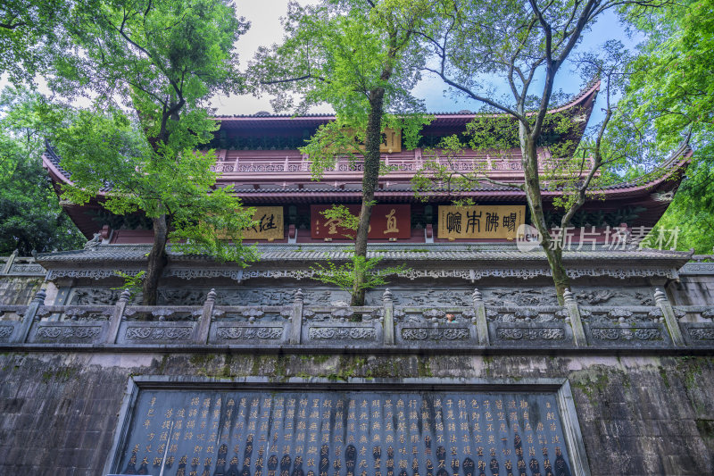 杭州西湖飞来峰灵隐寺千年古刹古建筑