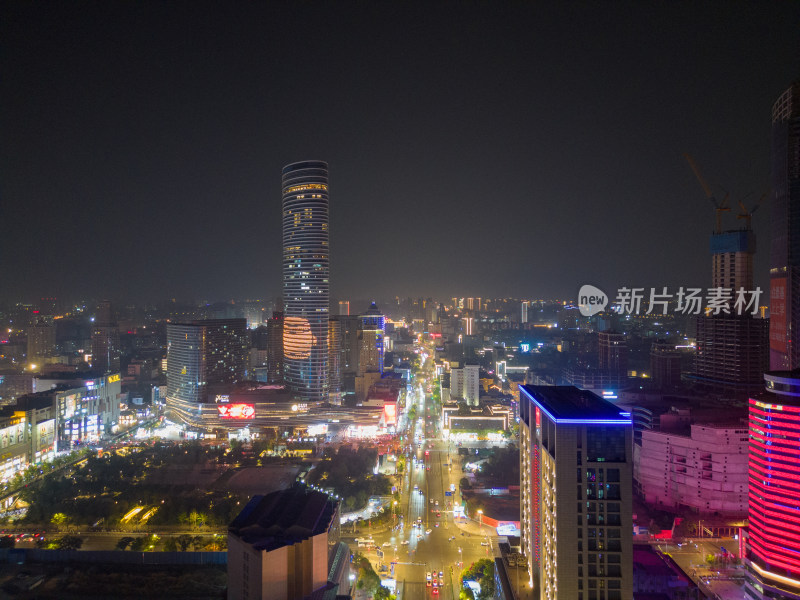 江苏徐州夜景徐州苏宁广场夜景