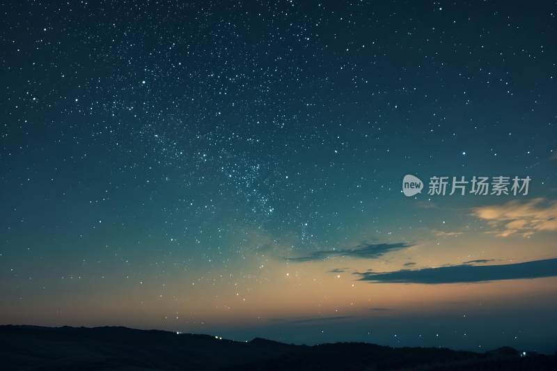 天空背景星空蓝色壁纸