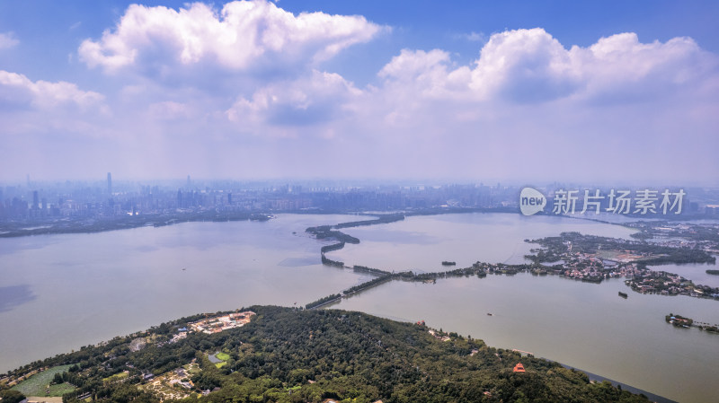 武汉东湖风景区航拍