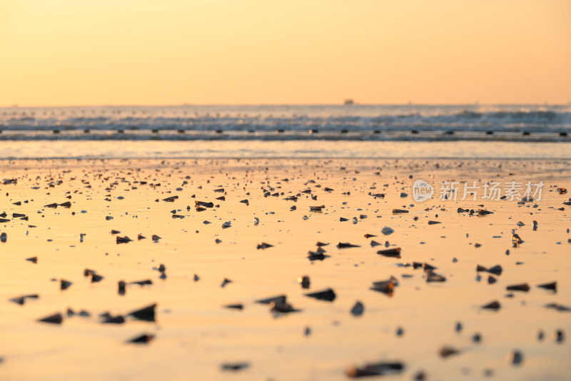 海边沙滩海浪风景