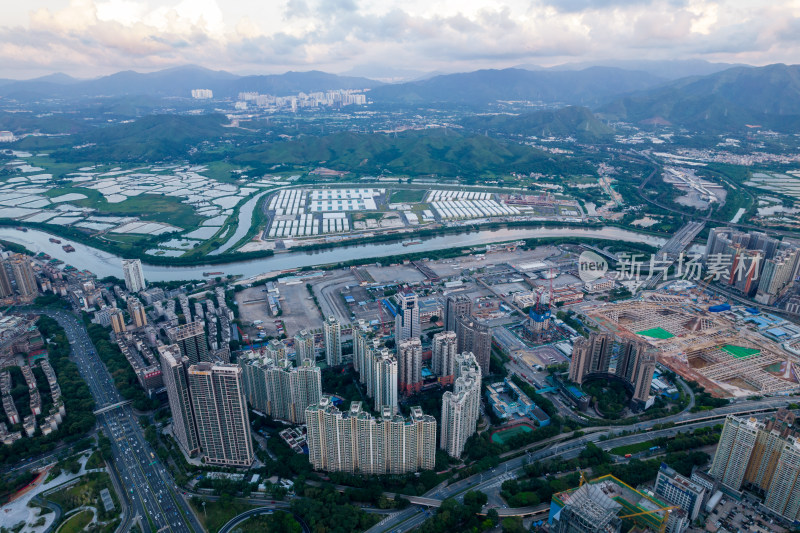 深圳福田街道城市航拍