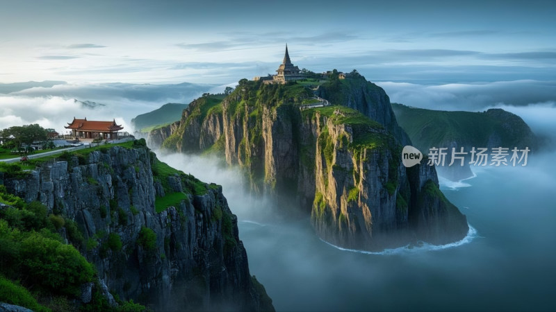 山间湖泊自然绝美风景