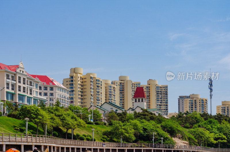 青岛麦岛湾海景花园大酒店的风光