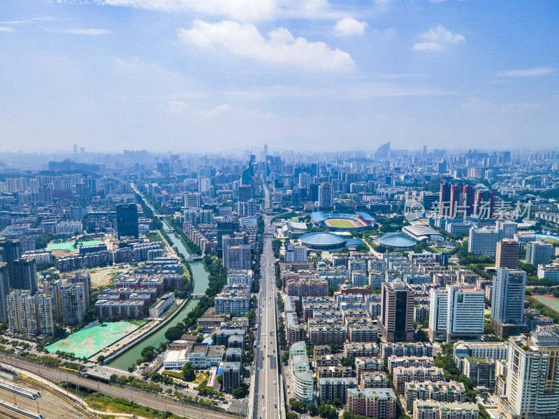 福建福州城市风光地标建筑航拍