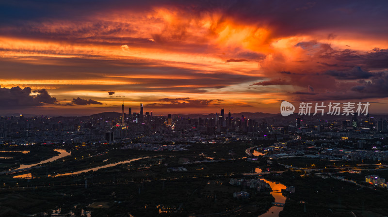 羊城·霞景