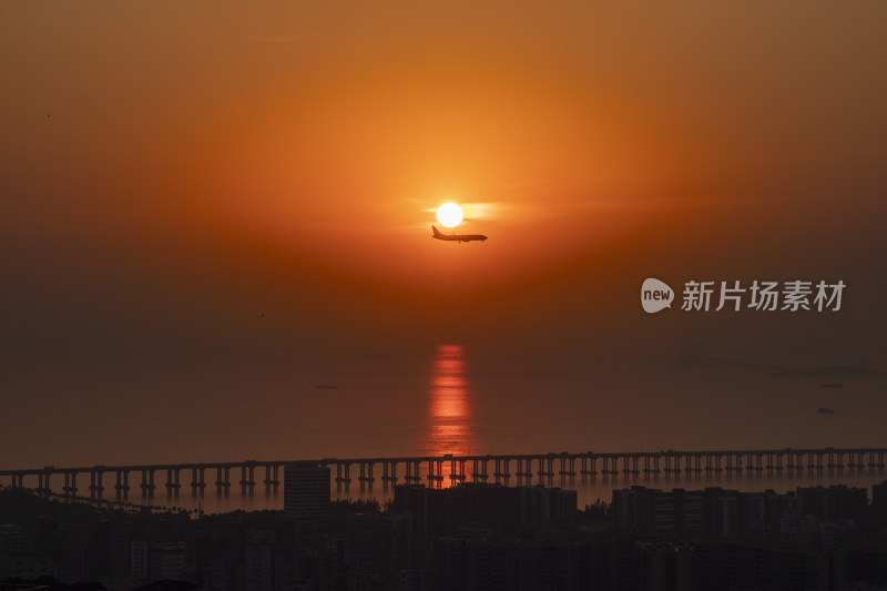 深圳西海岸的日落