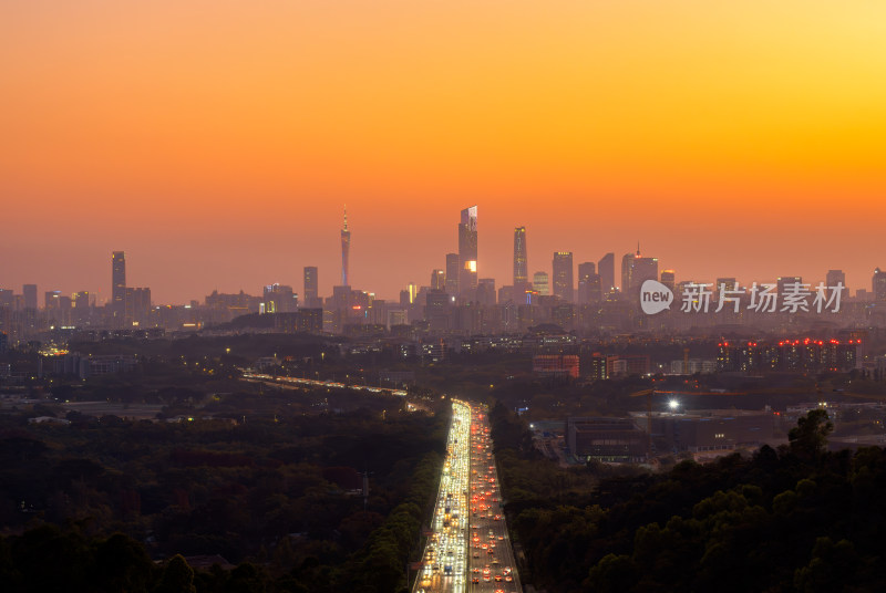 广州CBD天际线夜景