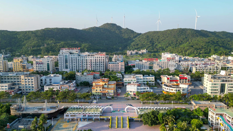 航拍广东阳江海陵岛风光