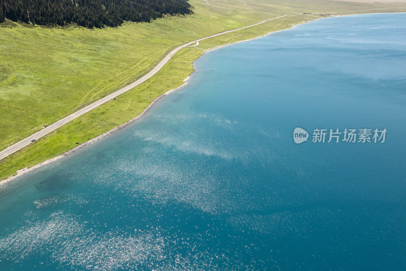 中国新疆赛里木湖夏季风景