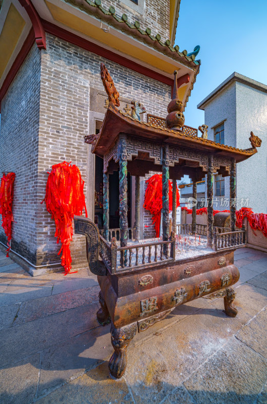 广州番禺沙湾古镇文峰塔传统中式古建筑
