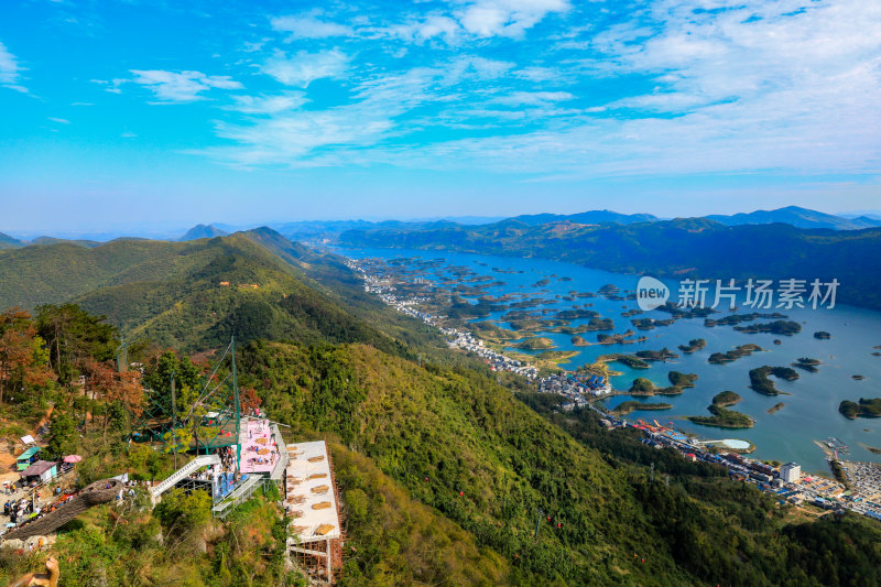 湖北黄石仙岛湖生态旅游景区，天空之城景区